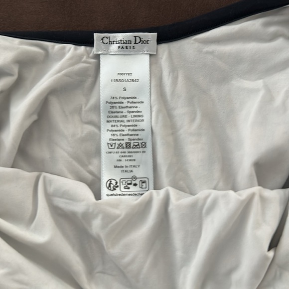 Dior One-Piece Swimsuit Blue Oblique Technical Fabric - Picture 11 of 13